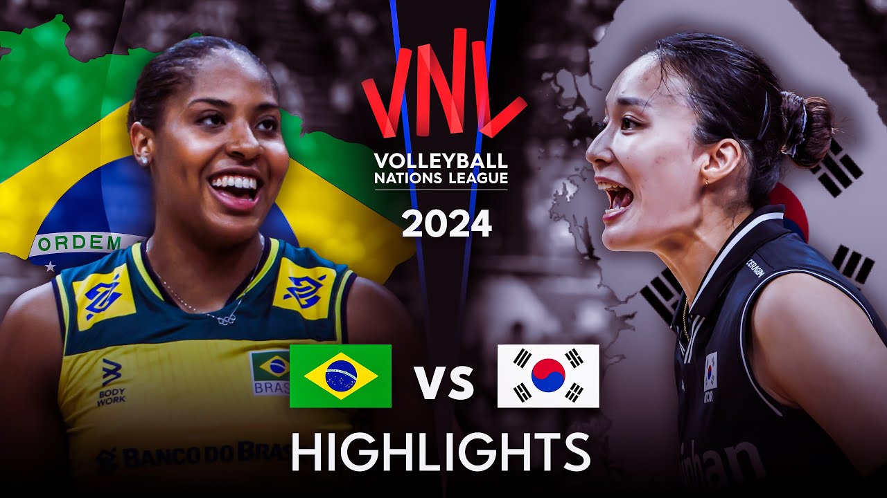🇧🇷 BRA vs. 🇺🇸 USA - Highlights | Week 1 | Women's VNL 2024