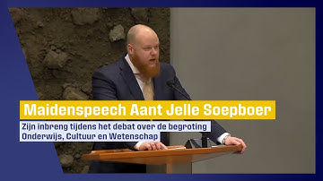 Aant Jelle Soepboer spreekt, deels in het Fries, tijdens het debat over de begroting OCW - 16-01-