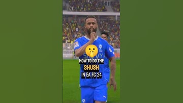 HOW TO DO SHUSH CELEBRATION IN EA FC 24 #fc24