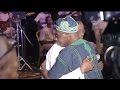 KING SUNNY ADE RECIEVED HUG FROM  OLUSEGUN OBASNJO FOR HIS PERFORMANCE AT 80TH BIRTHDAY