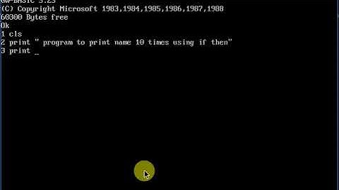 Class 9 practical 1b printing Name 10 times using if then condition