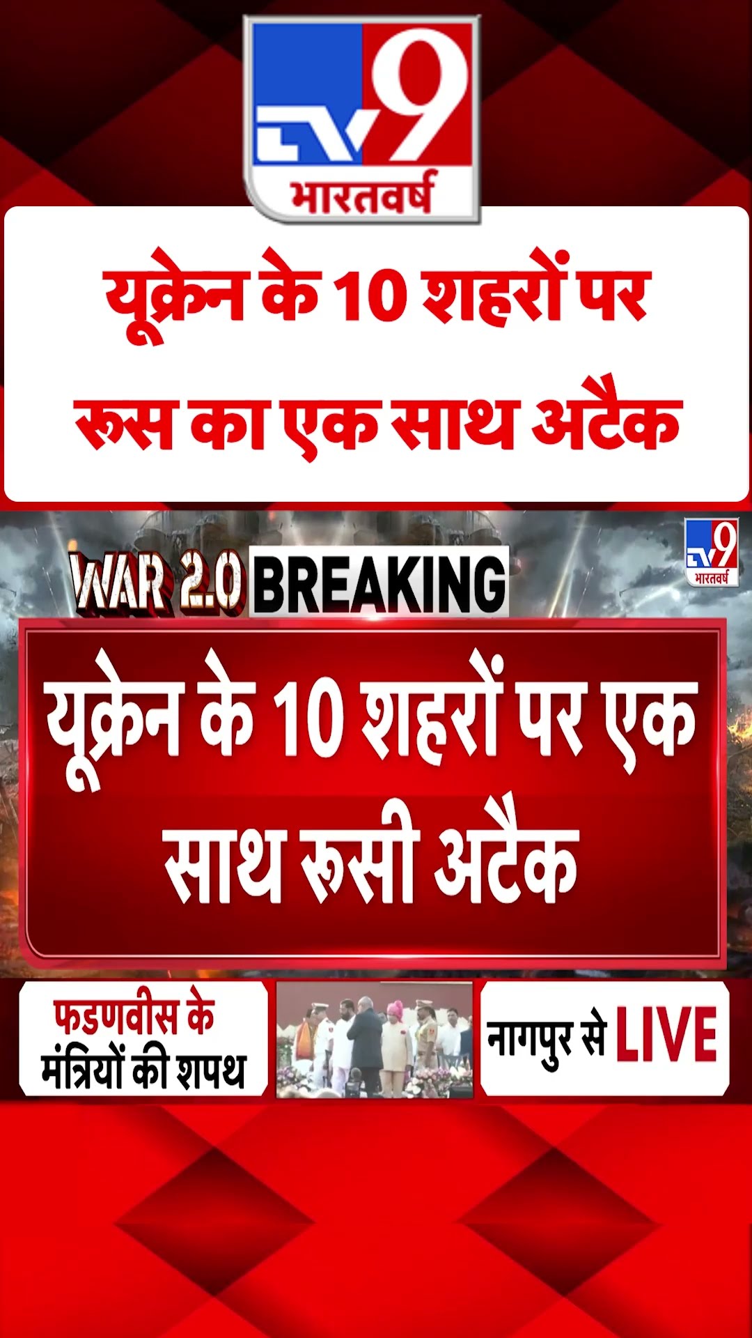 Russia Ukraine War: यूक्रेन के 10 शहरों पर रूस का एक साथ अटैक | #shorts