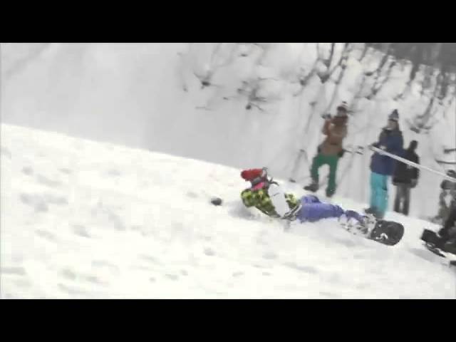 ❤ No 4 大島優子 華麗なるジャンプ（めっちゃ飛んだ！）スノボー編 ～ Alpen アルペン snowboard スノーボード ～