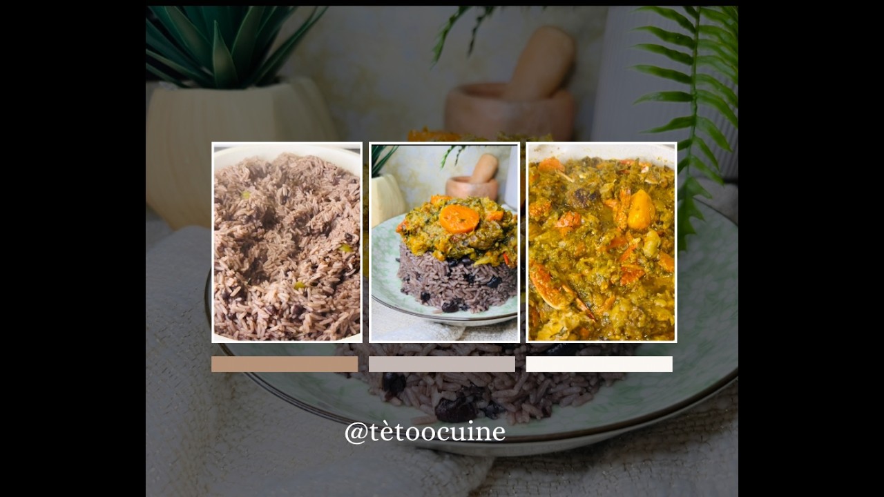 Du riz collé avec du légumes (yon bon ti manje byen gou) #food #cooking #fypシ #everyone #recipe