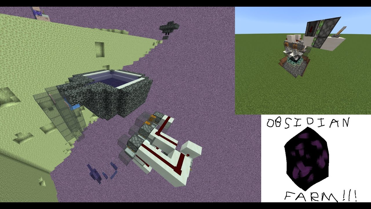[230,400/hr] Wither powered obsidian farm for Minecraft BE [1.20 ...