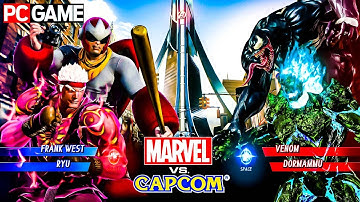 Marvel vs Capcom Infinite | Frank West & Ryu vs Venom & Dormammu | PC Gameplay