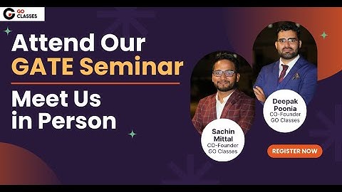 Meetup Announcement!! - GATE Seminar (Offline) | Meet Us in Person | GATE CS, DA