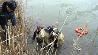 15 февраля 2016 г. Сотрудники МЧС ДНР спасли провалившихся под лед рыбаков