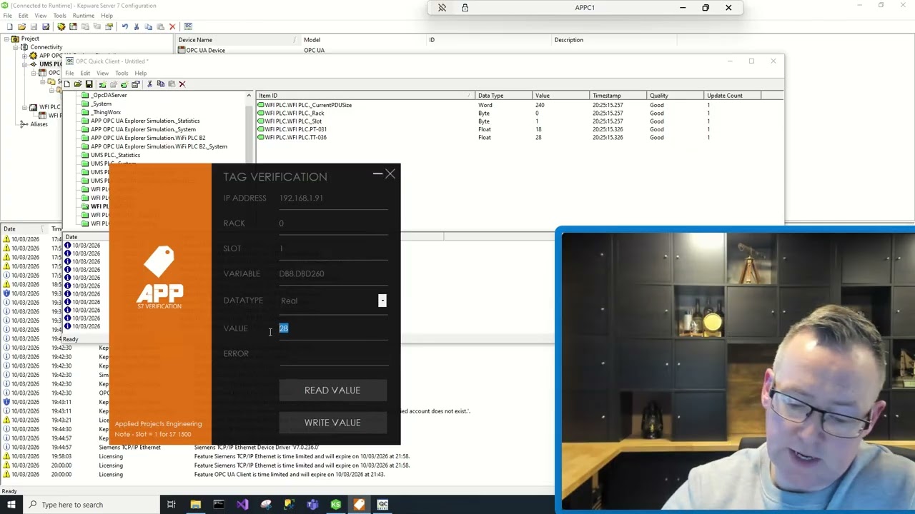 Kepware Cyber Security Settings using OPC UA Clients