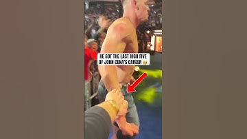 JOHN CENA’S FINAL HIGH FIVE 🥲