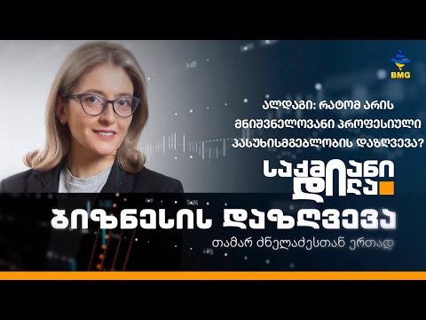 #ალდაგი: რატომ არის მნიშვნელოვანი პროფესიული პასუხისმგებლობის დაზღვევა? - რუბრიკა VI