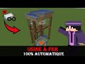 Comment faire une usine  fer 100 automatique sur minecraft 120 