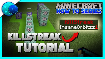 How To Make A Killstreak Counter Using Commands! On Minecraft Bedrock Edition!