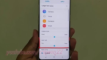 Android Nougat : How to Change Font size in Samsung Galaxy S8 or S87