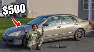 I Slammed My Girlfriends Accord With 500 Coilovers Too Low?