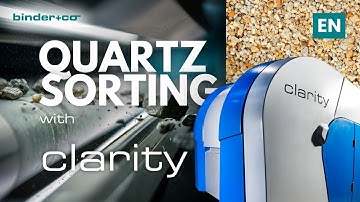 [EN] CLARITY Minerals by Binder+Co: High-Precision Quartz Sorting for Industrial Mineral Processing