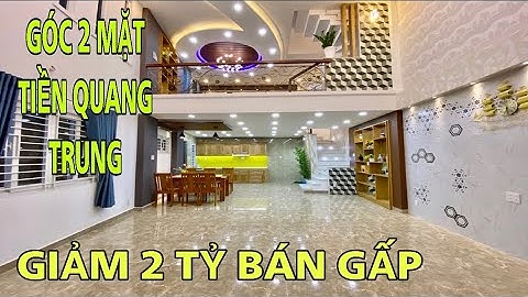 Bán nhà Gò Vấp | 470] GIẢM GIÁ 2 TỶ nhà đẹp góc 2 mặt tiền đường Quang Trung 5.5M x 12M NỞ HẬU 6M