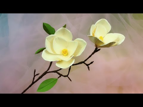 ABC TV | How To Make Magnolia Paper Flower #1 - Craft Tutorial