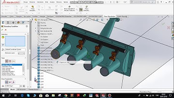 SOLIDWORKS - FSAE - İntake manifold - Flow simulation ( This is an example )