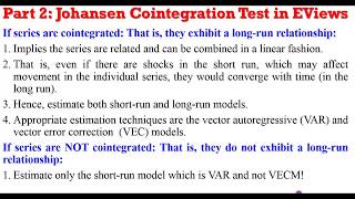 (EViews10):Estimate Johansen Cointegration Test #var #vecm #Johansen #cointegration screenshot 3