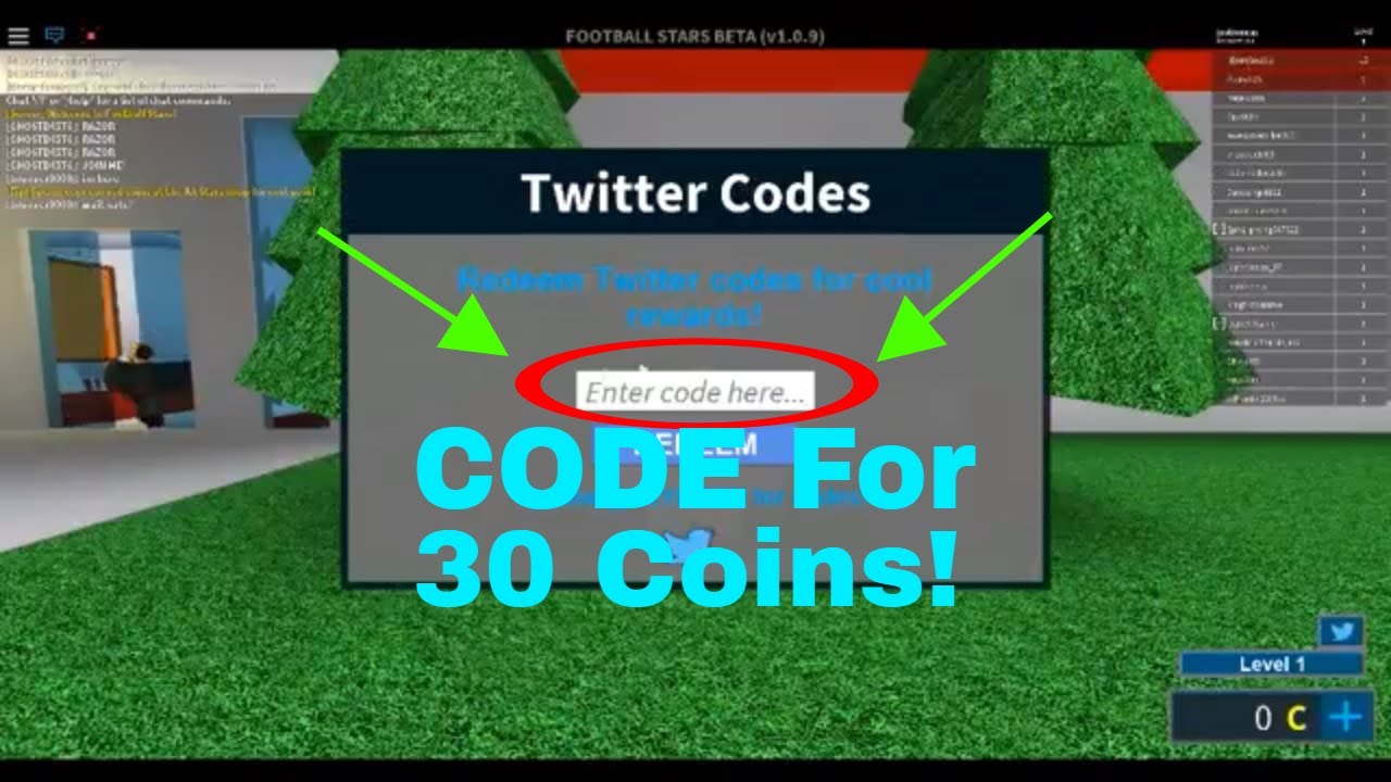 Football Stars Code For 30 Coins Youtube