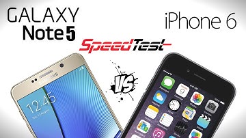 Galaxy Note 5 vs iPhone 6 - Detailed Speed Test + Benchmarks