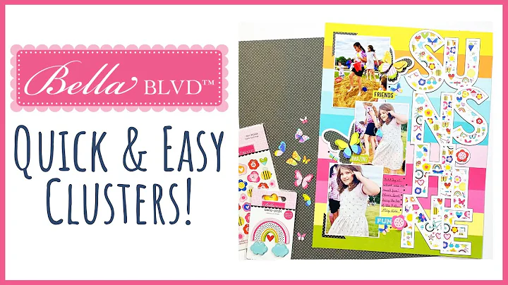 Quick & Easy Clusters! | 9x12 Scrapbook Layout | B...
