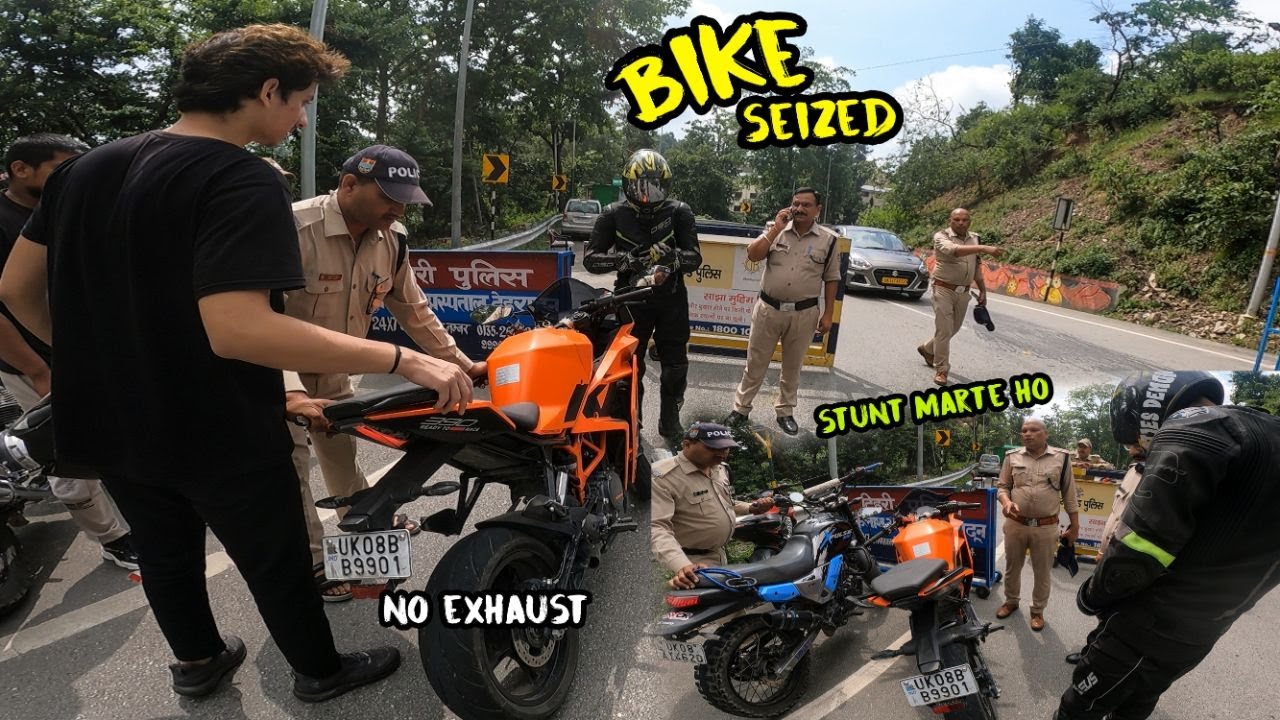 Caught By Uttarakhand Police For Loud Exhaust 😭 Ktm RC 390 Seized 😱
