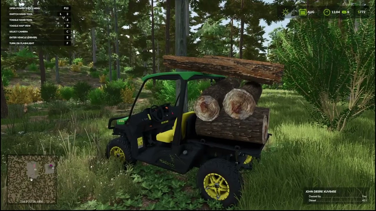 Starting with $0 a chainsaw and a John Deere Gator EP. 1