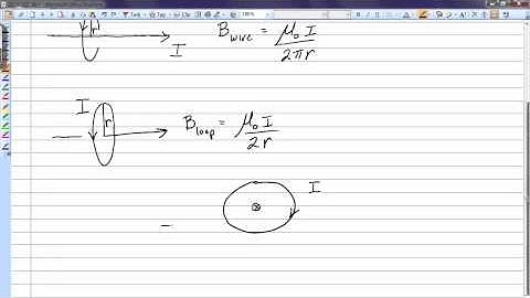 Magnetic field at center of loop of wire and straight wire