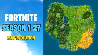 Evolution Of The Fortnite Map (Chapter 1 Season 1 - Chapter 4 Season OG)