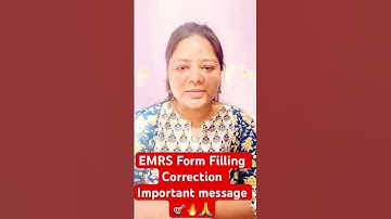 EMRS Form Filling🔥correction in the application form🙏 #emrs_vacancy_2023 #emrs #emrsvacancy2023