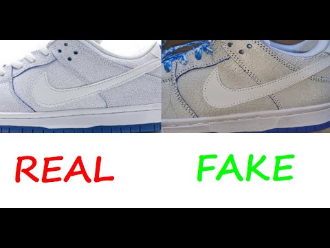 Nike SB Dunk low real vs fake review. How to spot fake Nike Dunk low ...