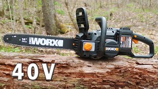 This Changes Everything! Worx 40v Cordless Chainsaw. I am Impressed!