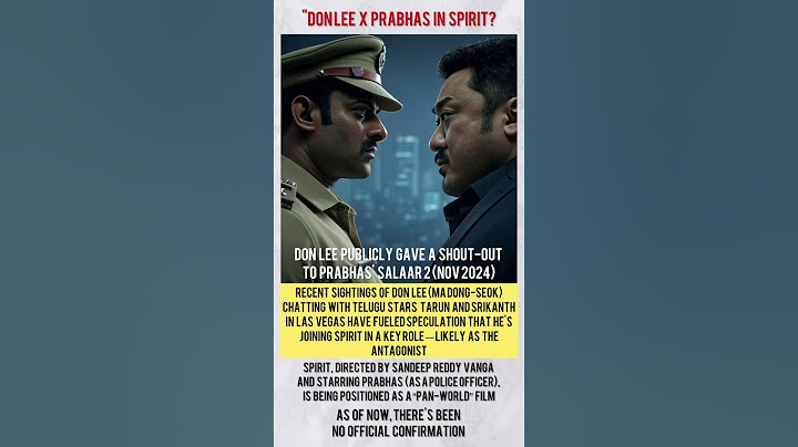 Dong Lee in SPIRIT with Prabhas? #prabhas #spirit #sandeepreddyvanga#tollywood#hindi #tamil #donglee