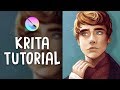 HOW TO PAINT IN KRITA | Digital Art Tutorial | Jenna Drawing