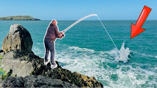 WHAT DO I CATCH HERE❓UK Sea Fishing the MIGHTY ROCKS OF ANGLESEY with Gamekeeper John