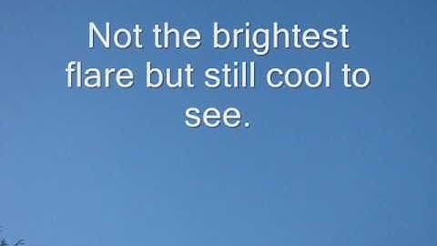 Iridium Flare - Iridium 14 in twilight (mag. -6)