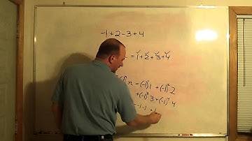 Summation Notation for a Series with Alternating Signs