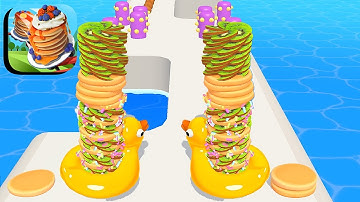 Pancake Run ​- All Levels Gameplay Android,ios (Levels 451-455)