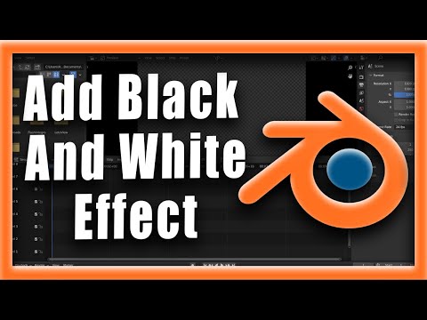 Blender Tutorial How To Add Black And White Effect In Blender Video Editing