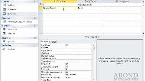 Using Access 2010 - Index a Field