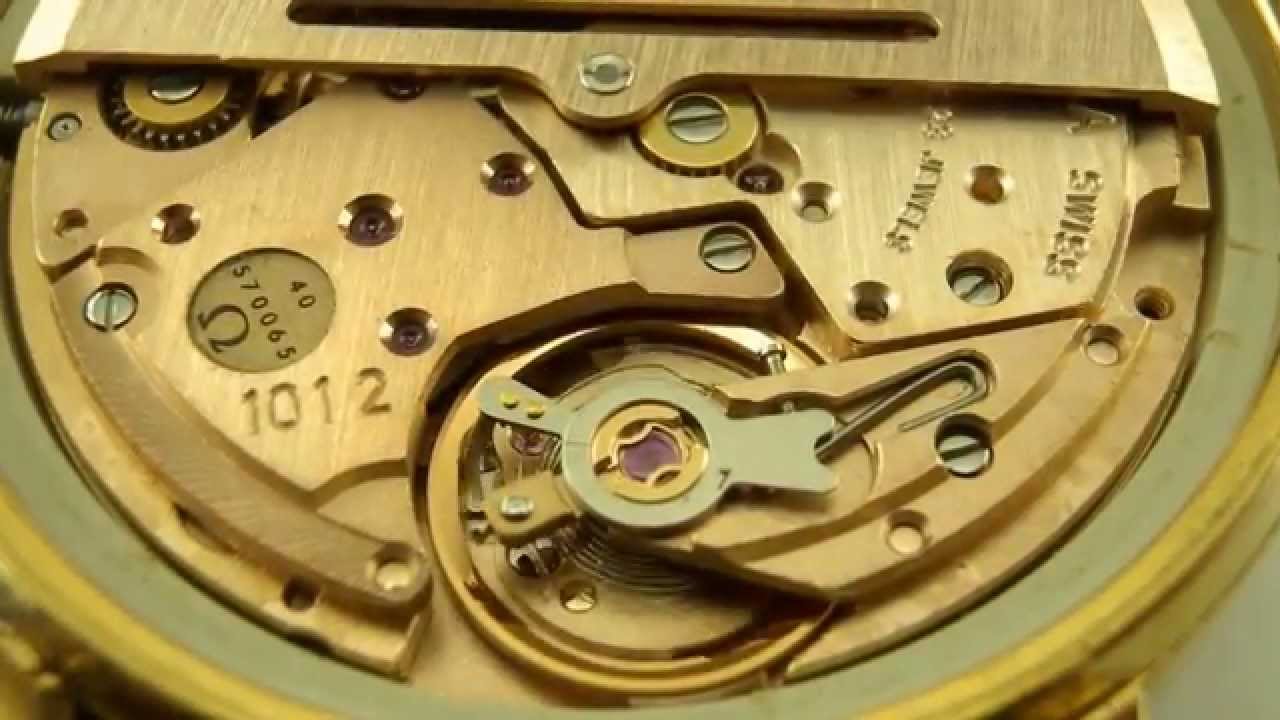 Omega Automatic cal.1012 Running. YouTube