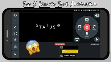 Top 5 Imovie Lyrics Animation In kinemaster || Imovie lyrics In Kinemaster