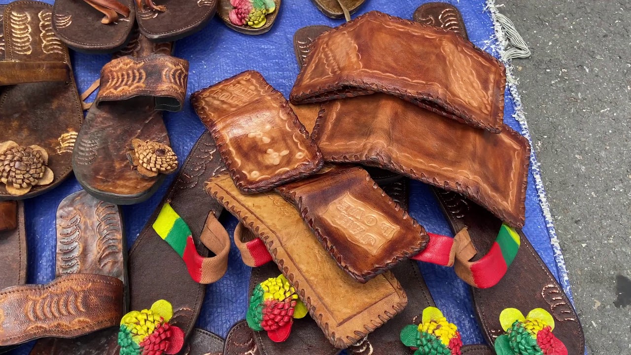 Shopping for food an souvenirs in Half Way Tree, Kingston Jamaica