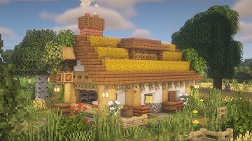 Minecraft | How to Build a Small Bakery - Tutorial