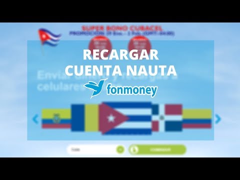 Recargar cuenta Nauta en Cuba con Fonmoney