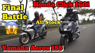 Honda Click 160i And Aerox 155 Final Battle ?