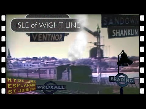ISLE of WIGHT steam train VENTNOR cab RYDE 1960