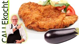 CALLEkocht veggi Schnitzel: Aubergine mit mediterranen Aromen. Rezept